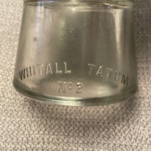Vintage WHITALL TATUM No. 2 Clear Glass Conductor Insulator - Picture 2 of 8